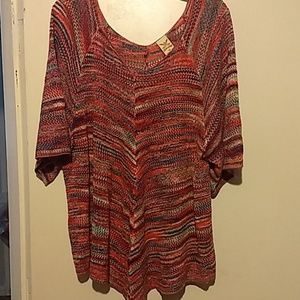 Multicolor top sz 3x